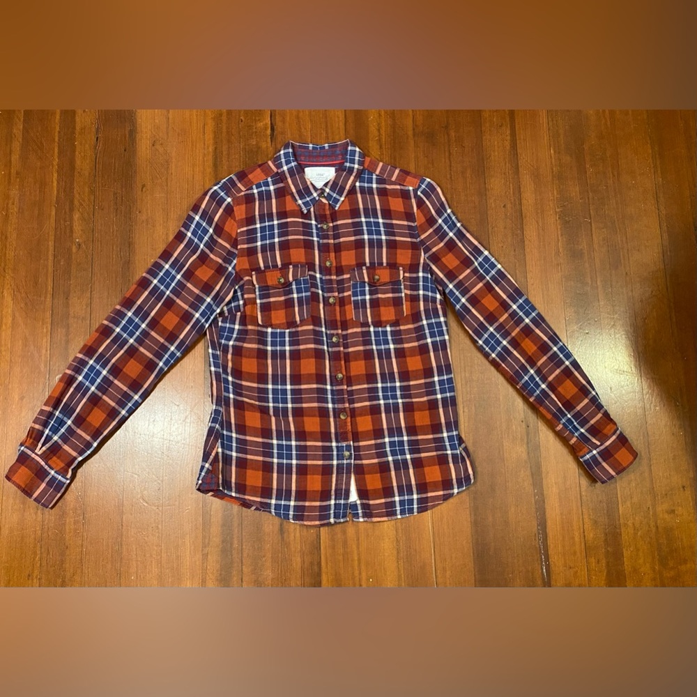 LOGG made by H&M Red Blue Plaid Flannel